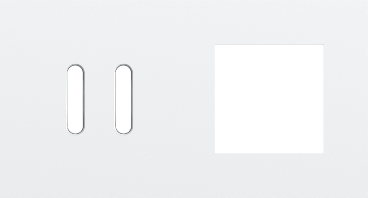 Niko — Tweevoudige Afdekplaat, horizontaal 71 MM centerafstand,voor een tweev