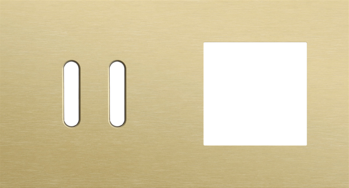 Niko — Tweevoudige Afdekplaat, horizontaal 71 MM centerafstand,voor een tweev