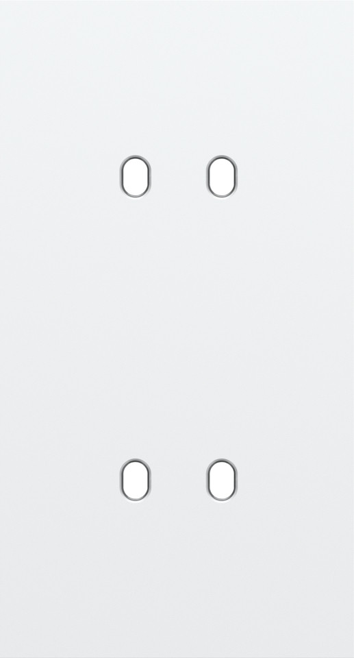 Niko Home Automation Tweevoudige Afdekplaat, verticaal 71 MM centerafstand, voor 2 tog