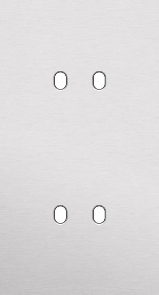 Niko Home Automation Tweevoudige Afdekplaat, verticaal 71 MM centerafstand, voor 2 tog