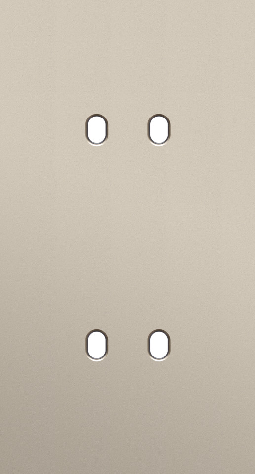 Niko Home Automation Tweevoudige Afdekplaat, verticaal 71 MM centerafstand, voor 2 tog