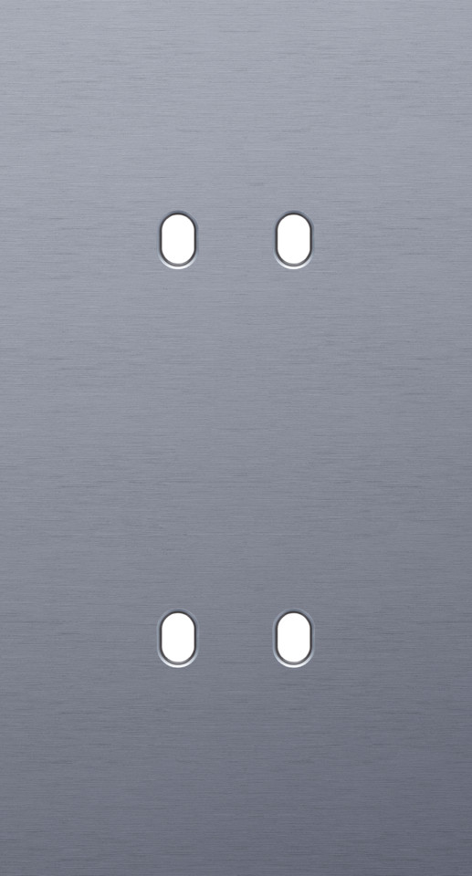 Niko Home Automation Tweevoudige Afdekplaat, verticaal 71 MM centerafstand, voor 2 tog