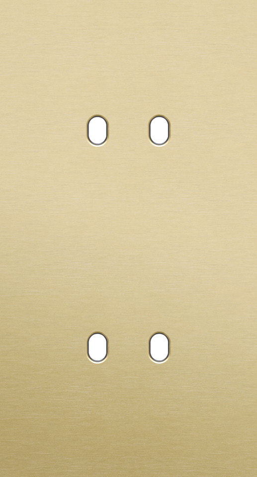 Niko Home Automation Tweevoudige Afdekplaat, verticaal 71 MM centerafstand, voor 2 tog