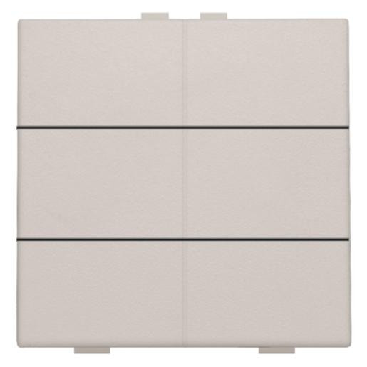 Niko Home control tastsensor bussysteem 6-voudig grijs inbouw ip20