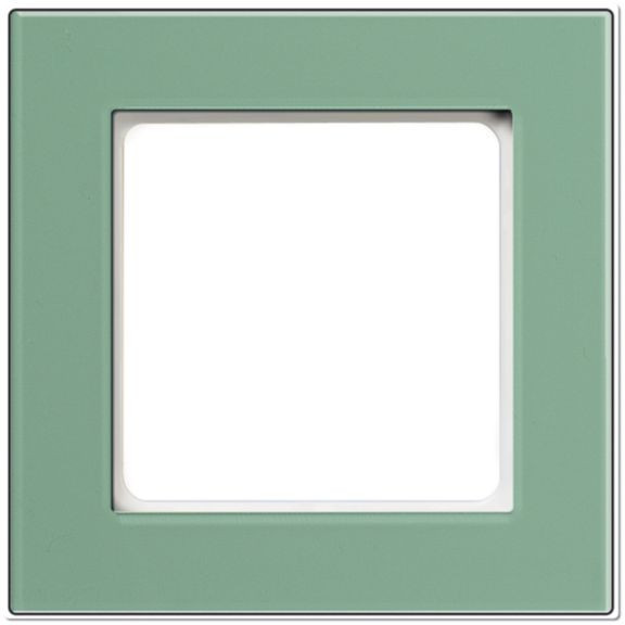 Nova Elements afdekramen glas, 1-voudig, polished jade levend wit