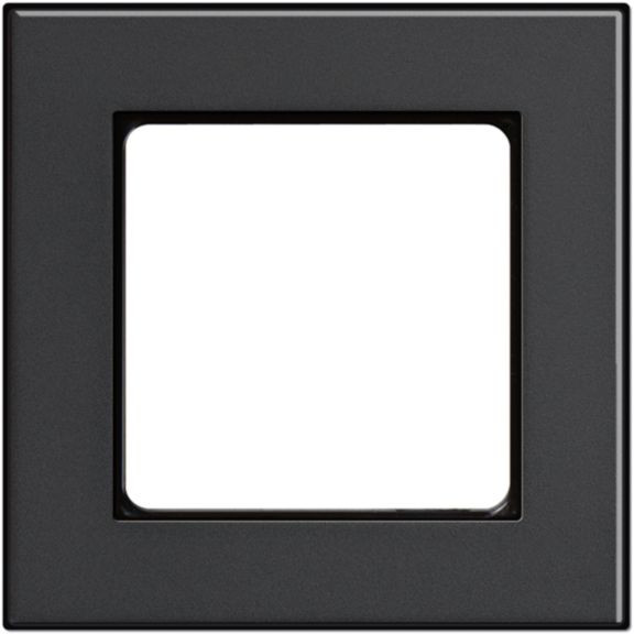 Nova Elements afdekramen metal, 1-voudig, cast iron zwart