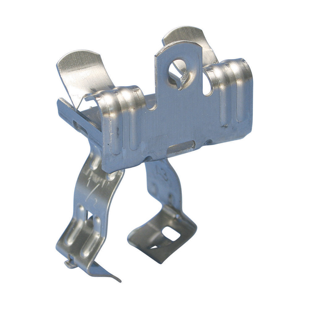 nVent CADDY H-balk Em-M flensclip voor electrobuis/pijp, RVS 301, 22–30 MM dia.