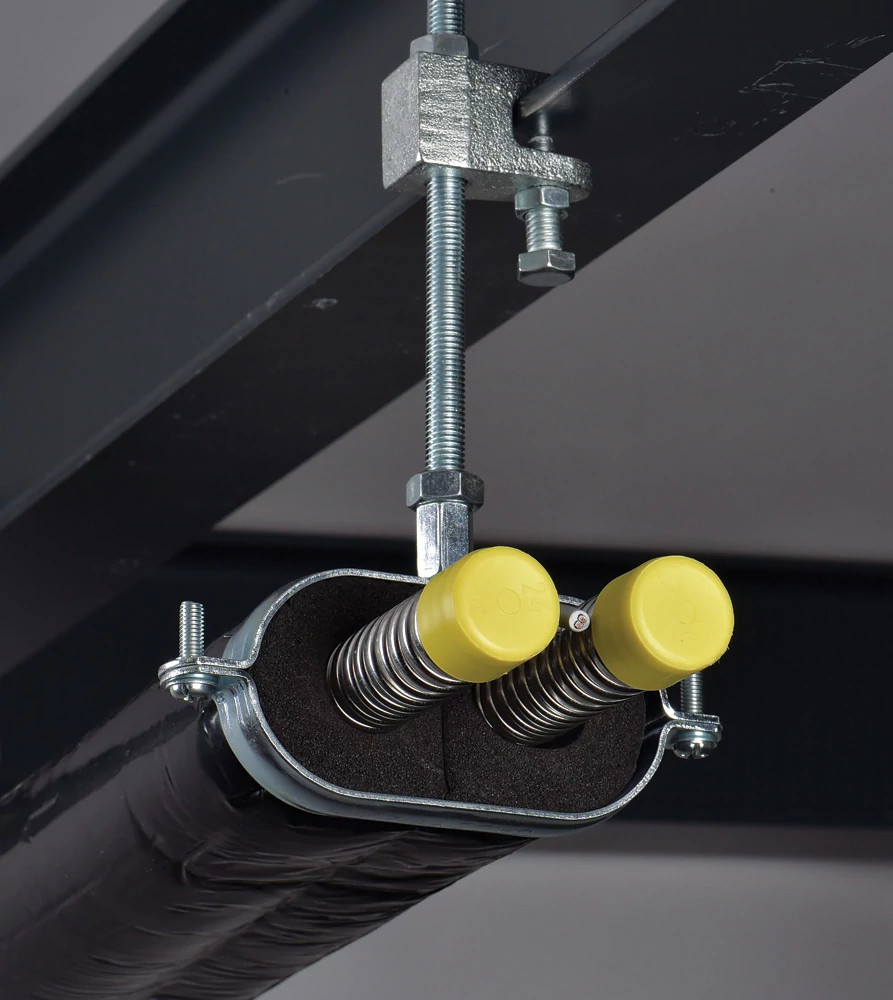 nVent CADDY Pijpbeugels Ovale Buis klem met moer, 25 DN, M8, M10 aansl.