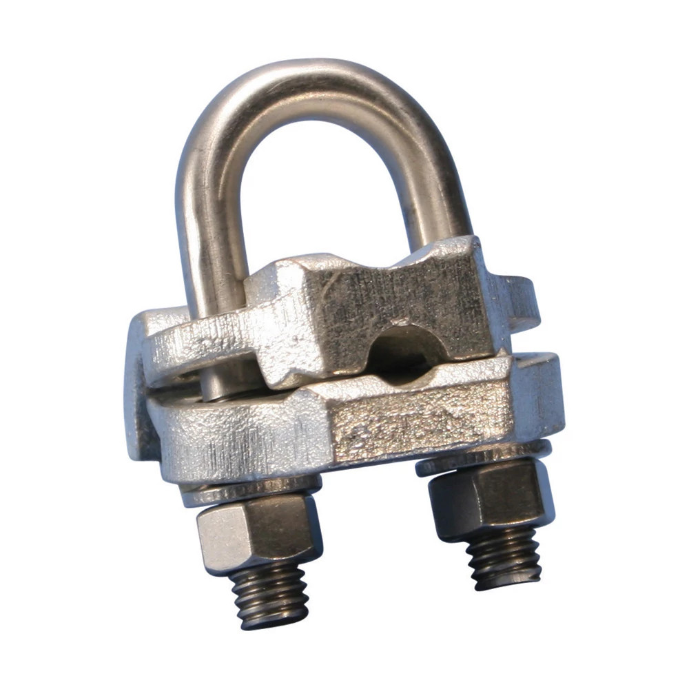 nVent ERICO Ground Rod clamp, U-bolt, tinned, one conductor