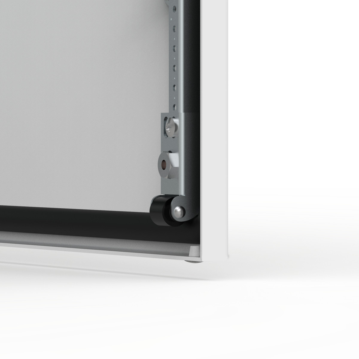 nVent HOFFMAN Vloerstaande kasten Deurwiel, verzinkt