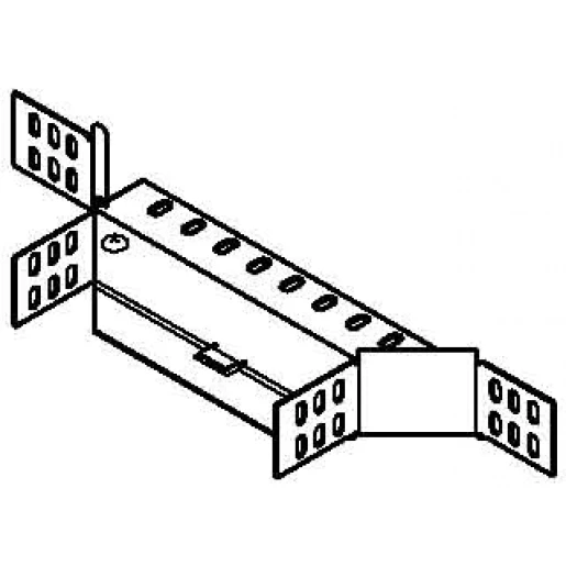 OBO Aanbouw T-stuk met 2 hoekverbinders 60x100 staal sendzimir verzinkt