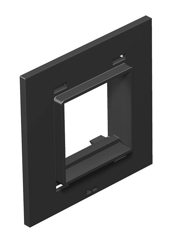 OBO Afdekplaat 1 X module 45 voor T4L/T8NL polyamide grafietzwart ral 9011