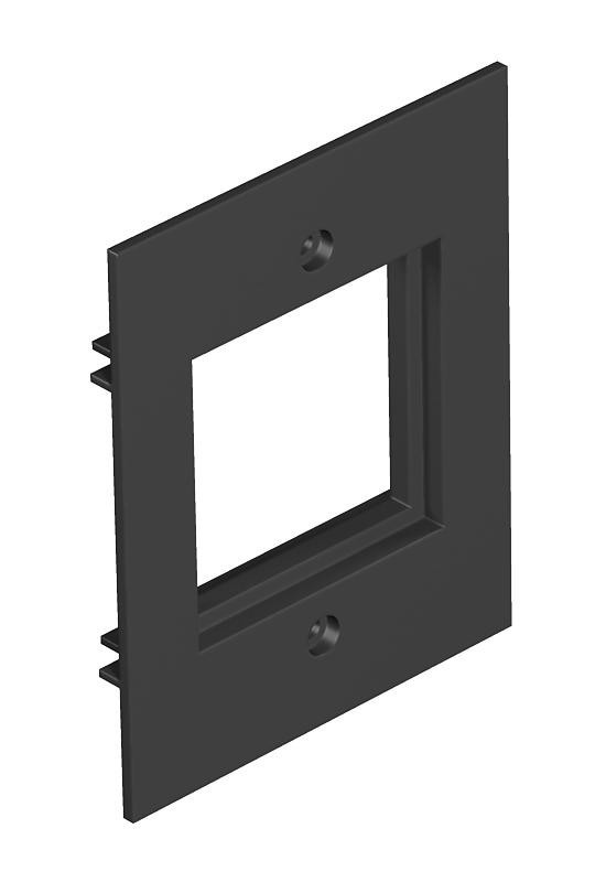 OBO Afdekplaat Voor 1X module 45 in T12L 71x88x12 polyamide grafietzwart R