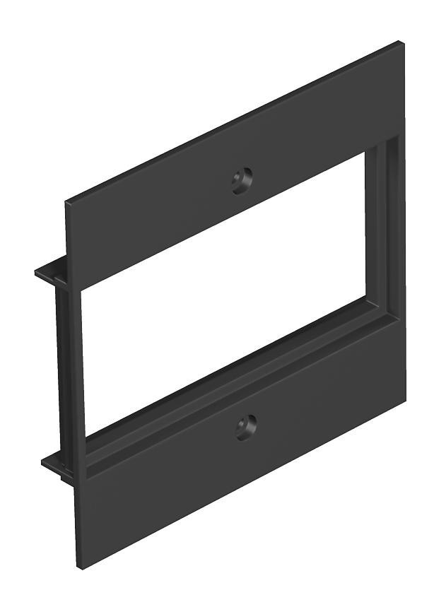 OBO Afdekplaat Voor 2X module 45 in T12L 94.5x88mm polyamide grafietzwart