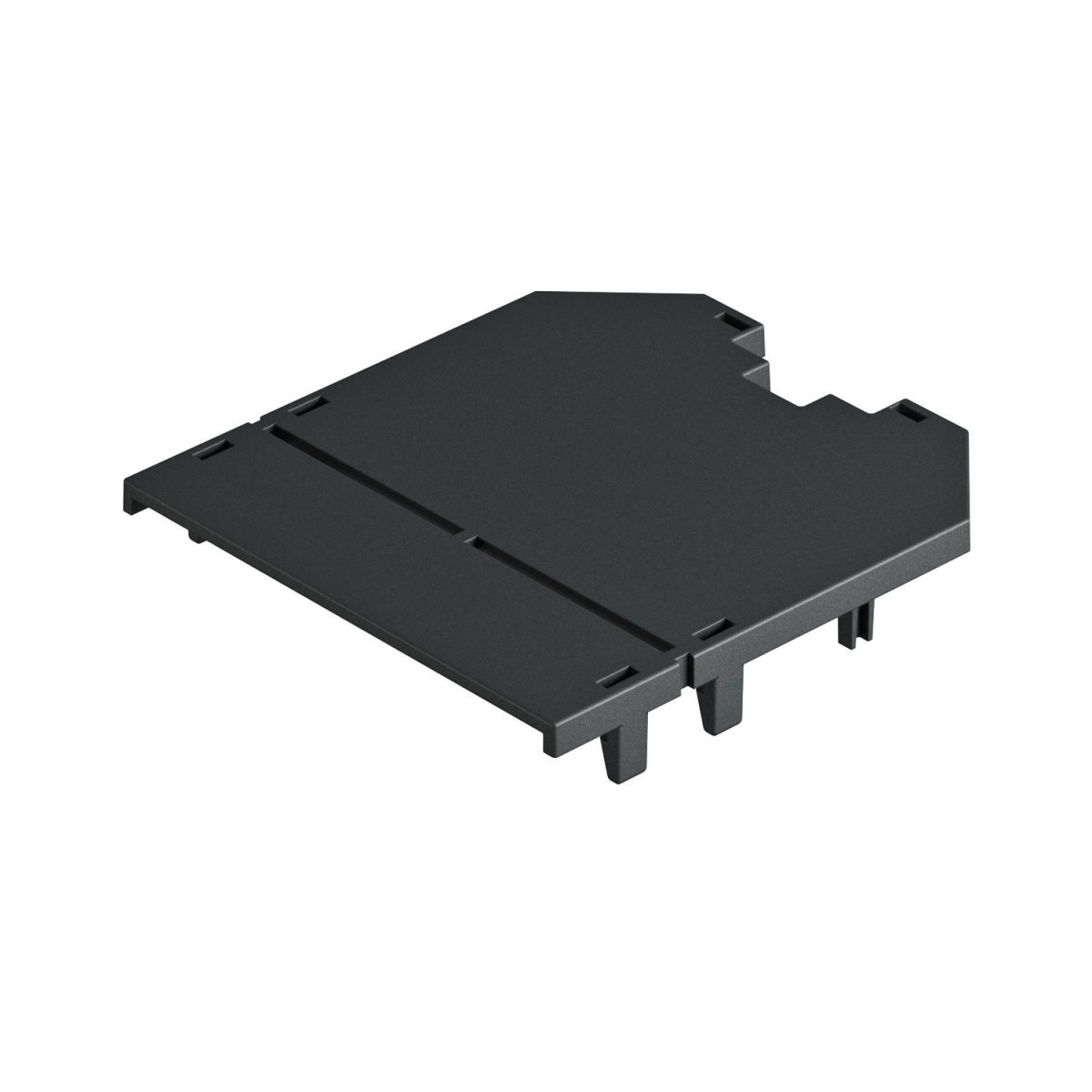 OBO Afdekplaat Voor ut3, blind 82,5x76x2 polyamide grafietzwart ral 9011