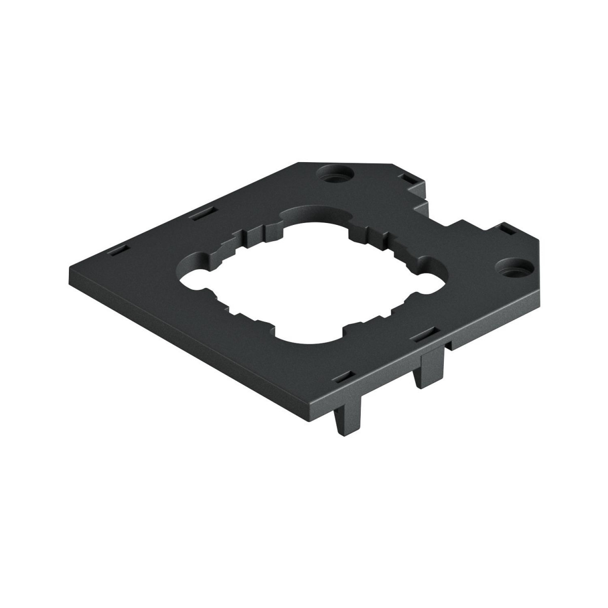 OBO Afdekplaat Voor ut3, draagring 82,5x76x4 polyamide grafietzwart ral 90