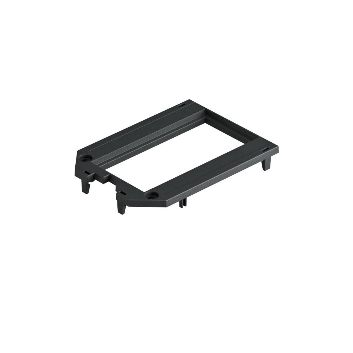 OBO Afdekplaat Voor ut3 en ut4, 2 modul45 104x76x4 polyamide grafietzwart
