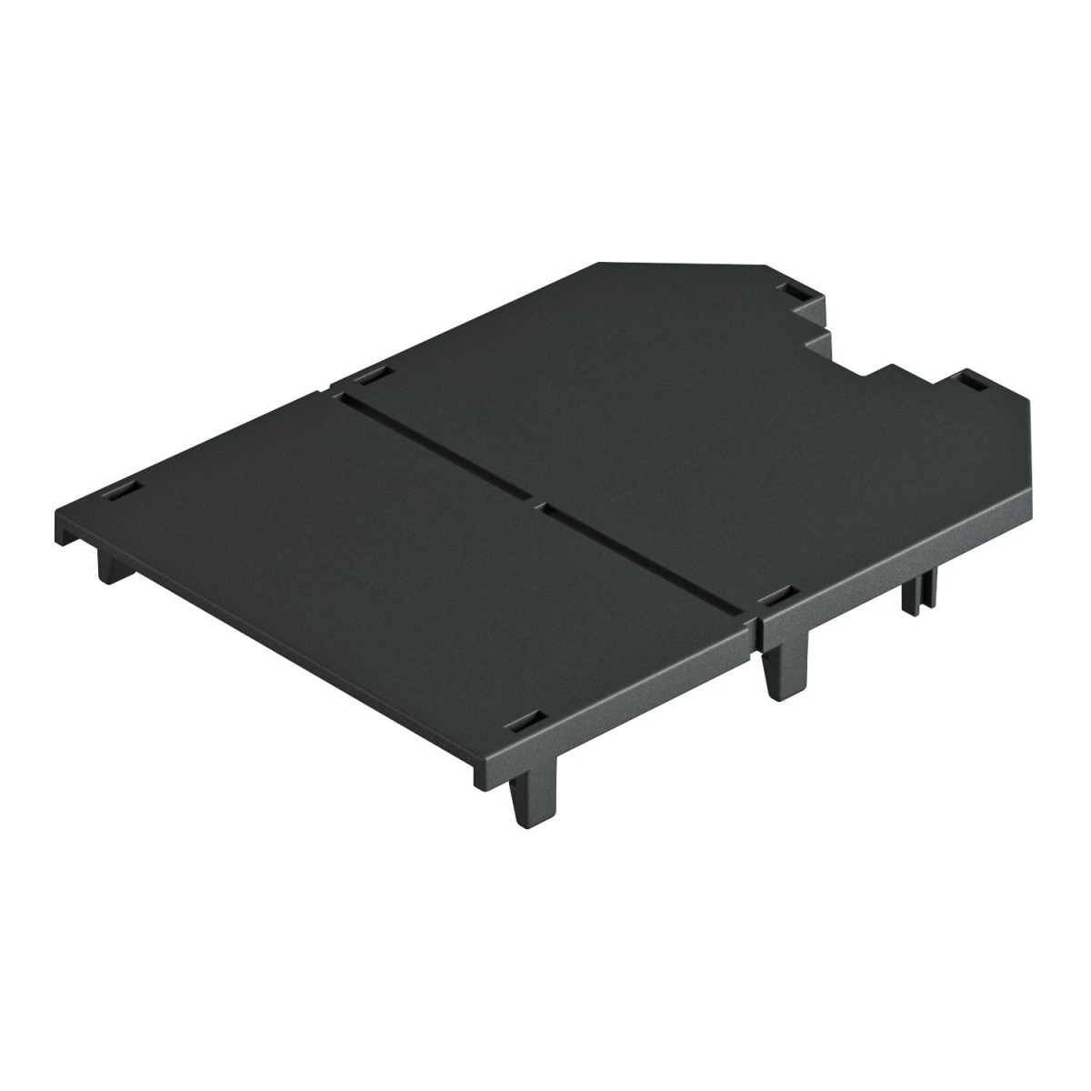 OBO Afdekplaat Voor ut4, blind 104x76x2 polyamide grafietzwart ral 9011