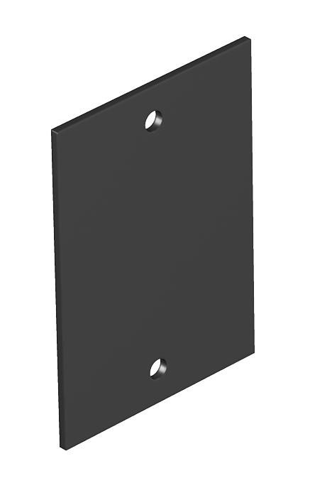OBO Afdekplaat Zonder gatenpatroon voor T4B 55x77mm polyvinylchloride graf