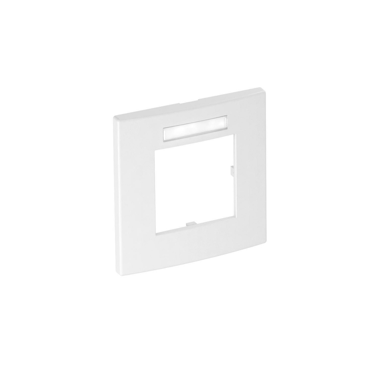 OBO Afdekramen Module 45, 1-voudig 84x84mm polycarbonaat zuiver wit ral 90