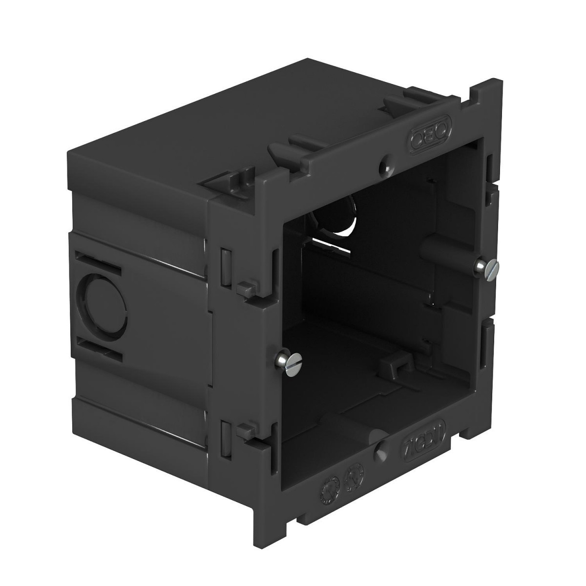 OBO Apparatuurinbouwdoos 1-voudig 51x76x71 polyamide lichtgrijs ral 7035