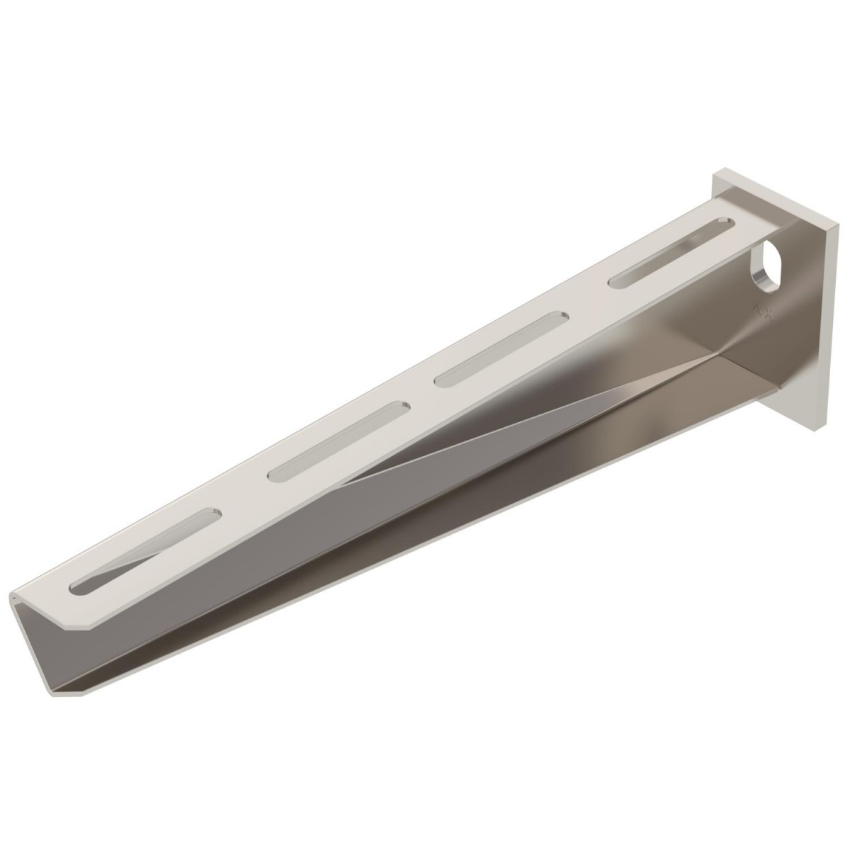 OBO AW 30-Serie Wand- en profielconsole met vastgelaste kopplaat B310MM roestvast staa