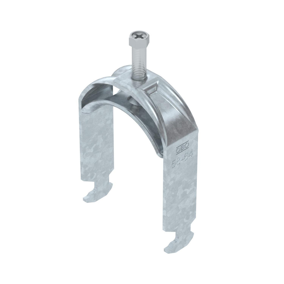 OBO 2056 / 2058 Beugelklem 2056 58-64MM staal thermisch verzinkt