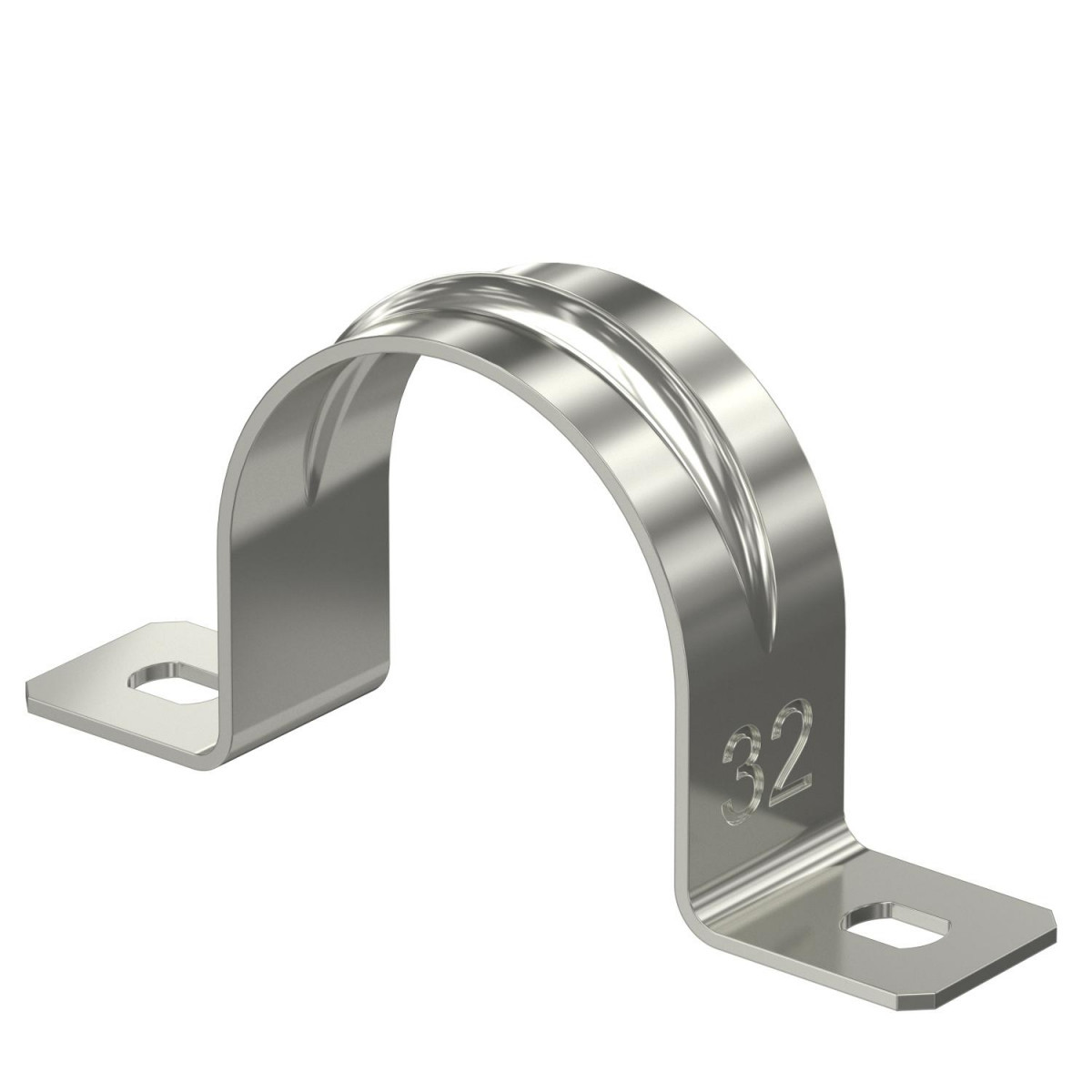 OBO Bevestigingsklem Met twee voetjes 32MM roestvast staal 1.4571 a4 1.457