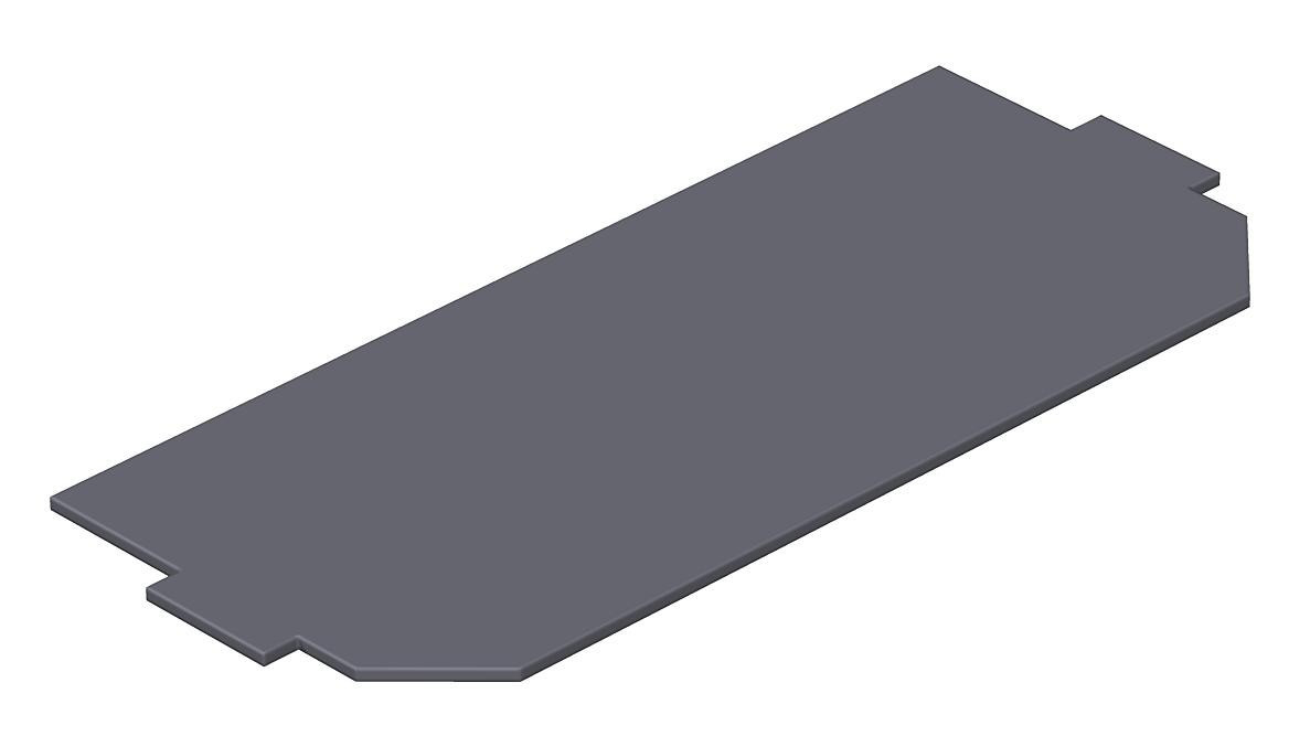 OBO Blindplaatafdekking 165x76mm polyvinylchloride grafietzwart ral 9011