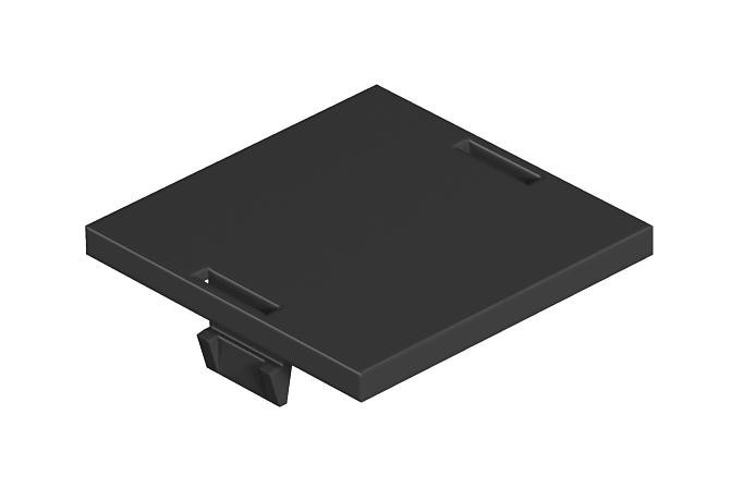 OBO Blindplaatafdekking Voor haakse opening polyamide grafietzwart ral 901