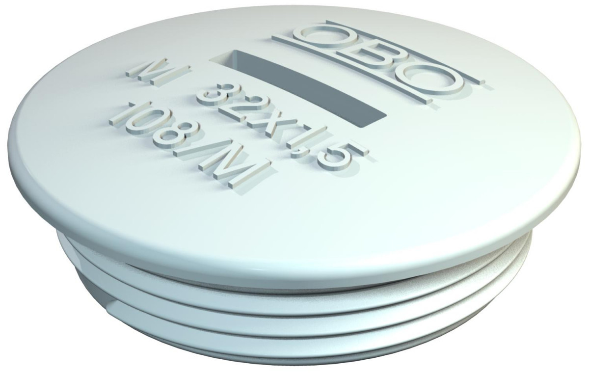 OBO Blindstop M63 polystyreen lichtgrijs ral 7035