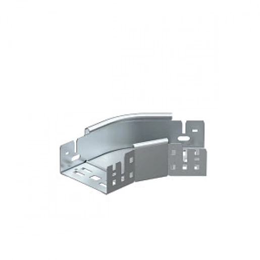 OBO Bocht 45° met snelkoppeling 60x100 staal sendzimir verzinkt