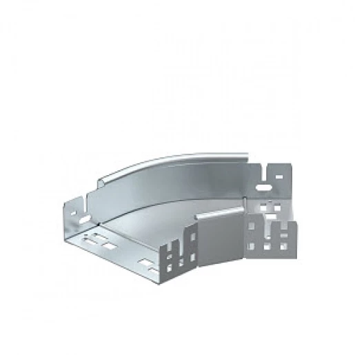 OBO Bocht 45° met snelkoppeling 60x150 staal sendzimir verzinkt