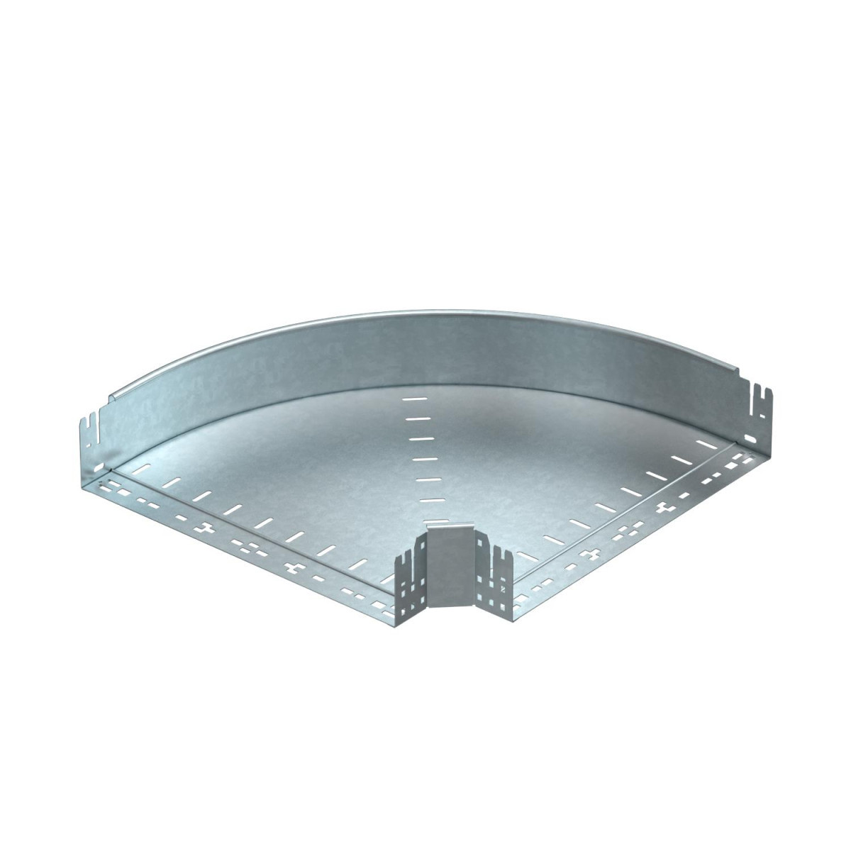 OBO Bocht 90° met snelkoppeling 110x500 staal thermisch verzinkt