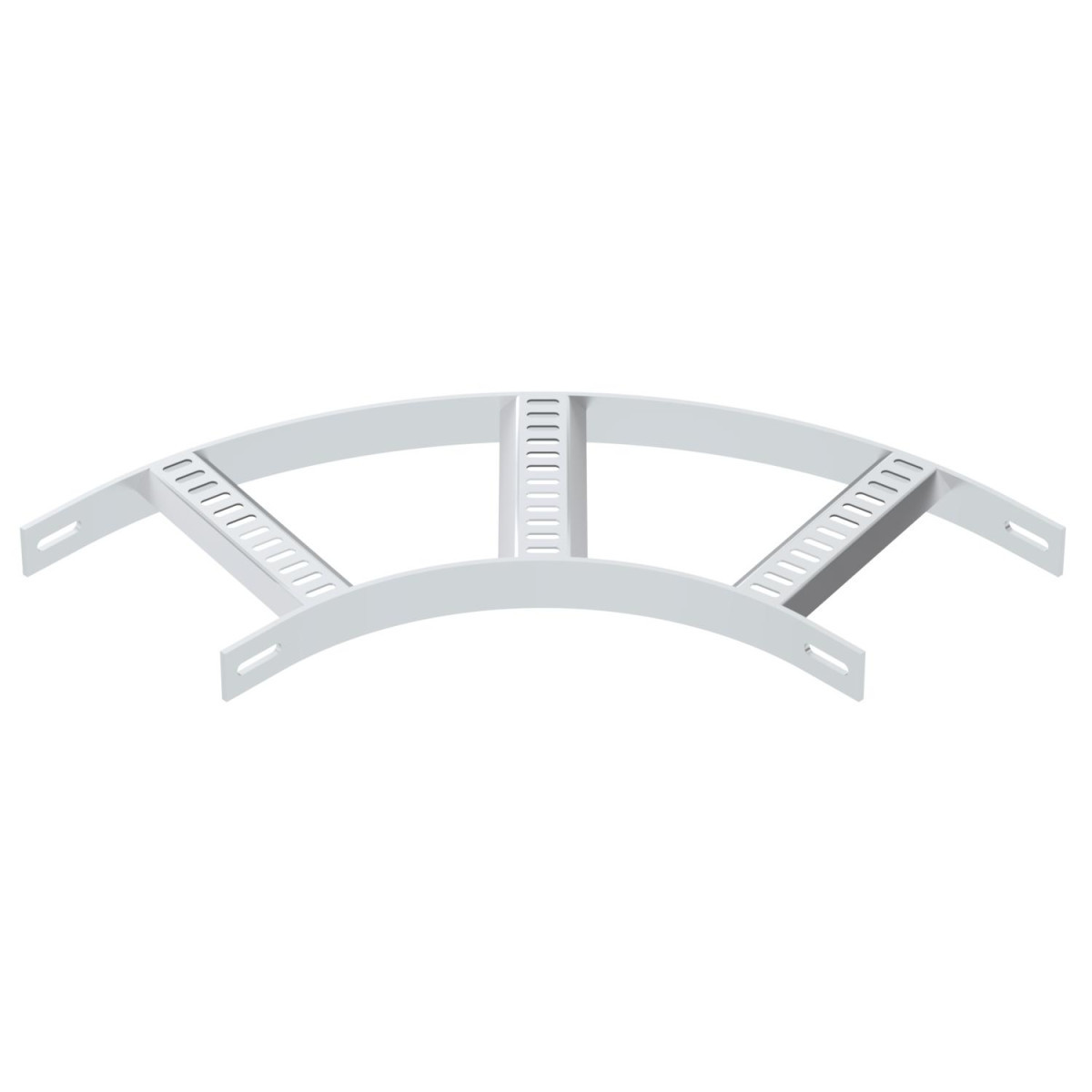 OBO Bocht 90° met trapeze sport B210MM aluminium gebeitst aluminium