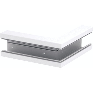OBO Buitenhoek RAL 9001 70x130mm, PVC, crèmewit, 9001