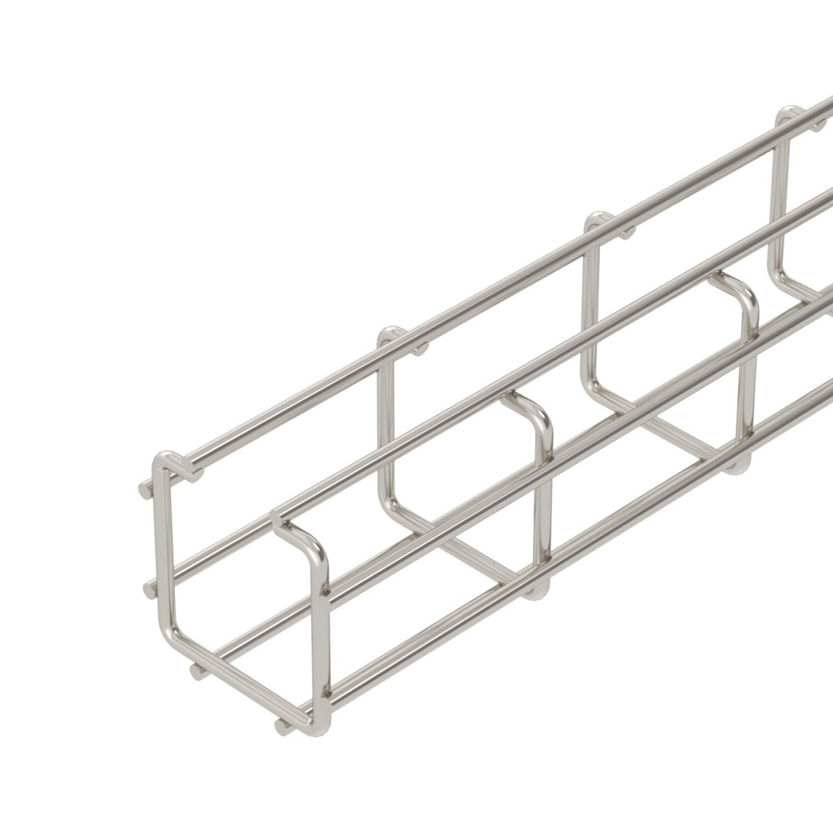 OBO CGR Series C-Draadgoot 50x50x3000 roestvrij staal a2 1.4301 blank, nabehandeld ro