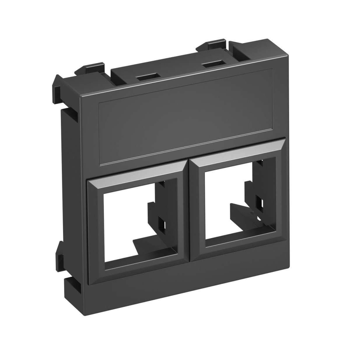 OBO Modul 45® Datentechnik Data Techniek drager voor 2 aansluitingen type le 45x45mm polycarbonaa