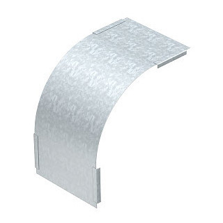 OBO Deksel Verticale bocht 90° dalend B100MM staal bandverzinkt zink/alumi