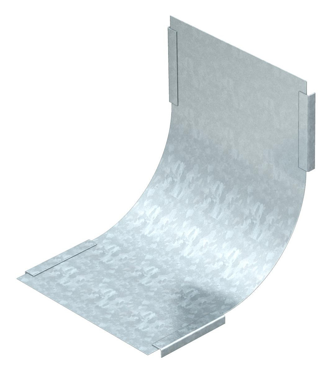 OBO Deksel Verticale bocht 90° stijgend B100MM staal bandverzinkt zink/alu