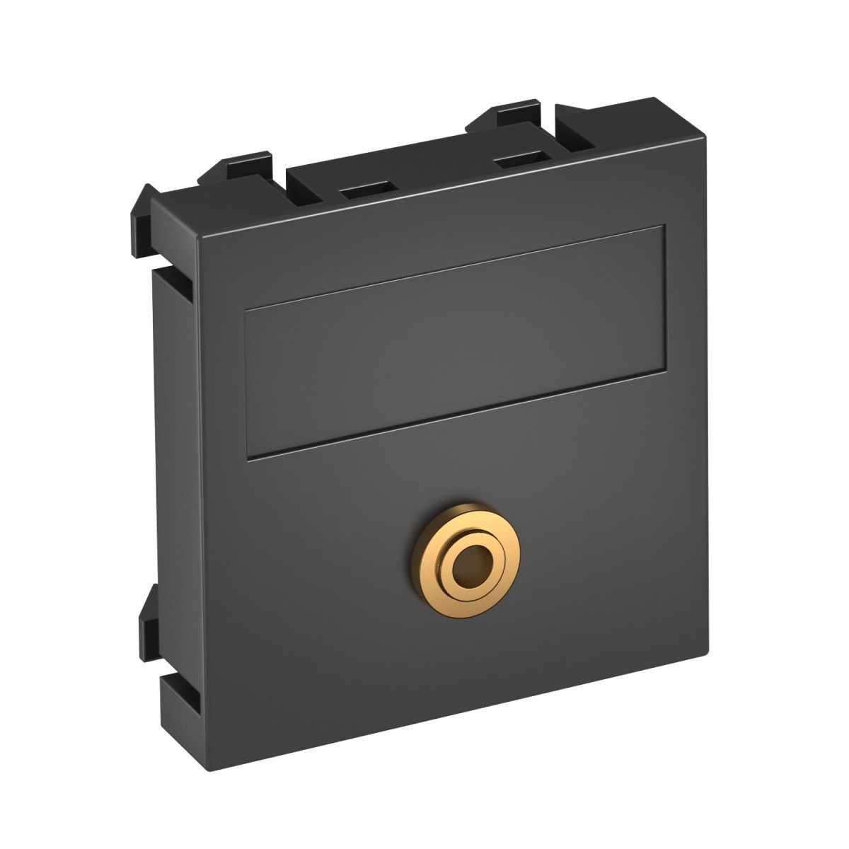 OBO Modul 45® Multimedia Draagplaat Audio 1X connector met soldeeraansl. 45x45mm polycarbonaat