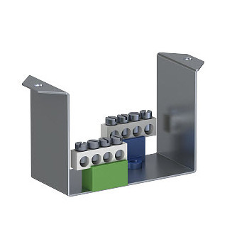 OBO Drager Met N- en pe-klemmenstrook staal