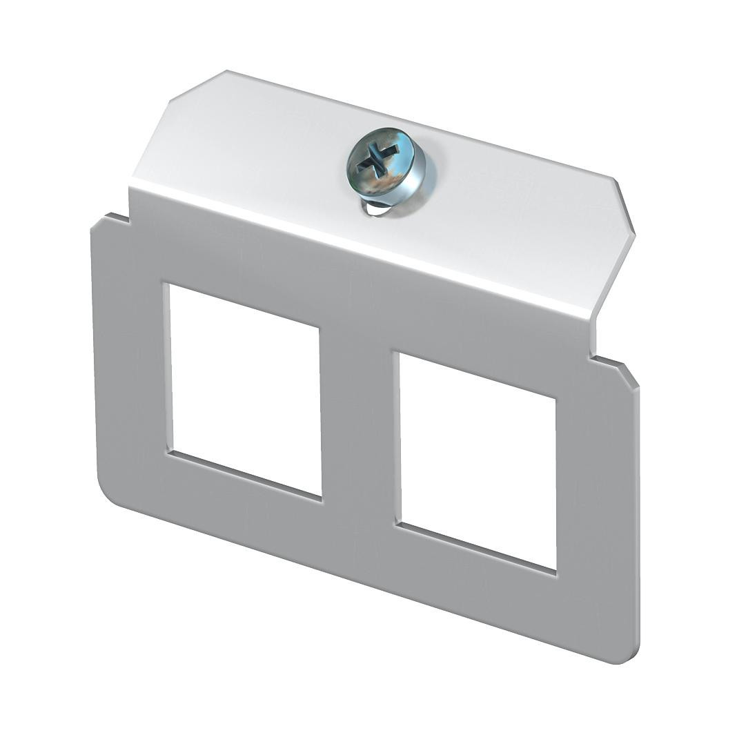 OBO Dragerplaat Met 2 X boorplan type P 72 X 52,2 staal sendzimir verzinkt