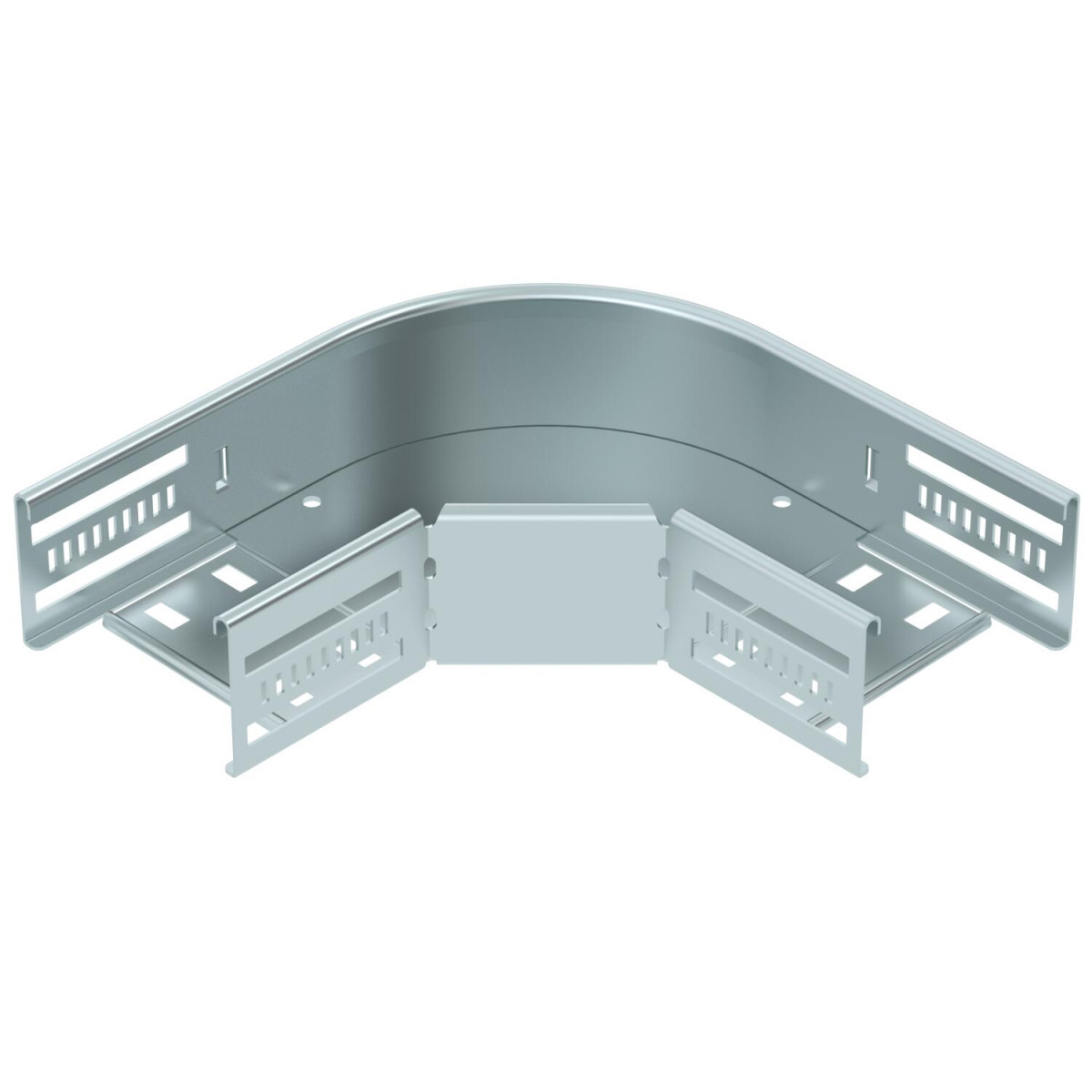 OBO EcoLine 90° Bend for cable tray, horizontal 60x100 staal, co2-gereduceerd send