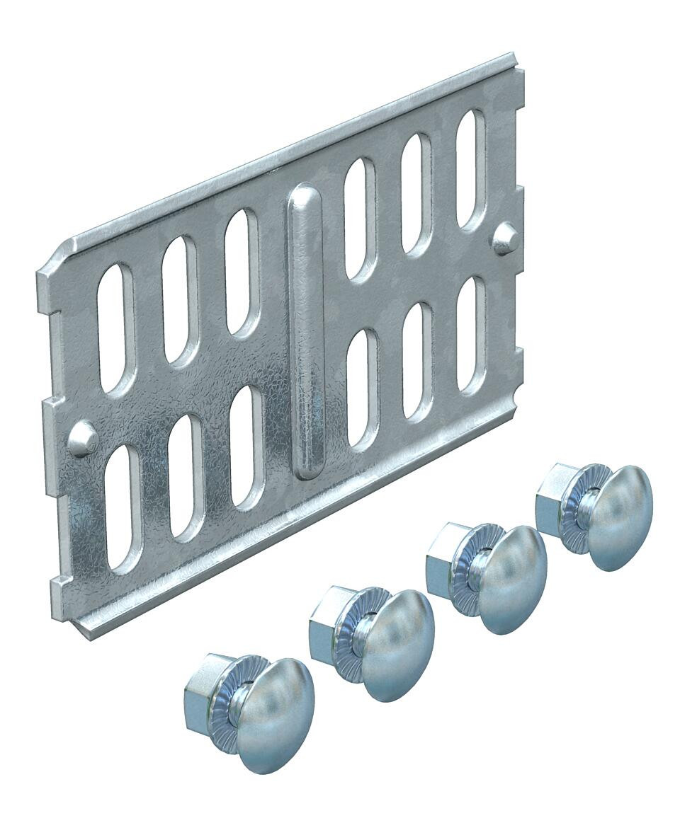 OBO EcoLine Straight Connector for cable tray 60x100 staal, co2-gereduceerd sendzi