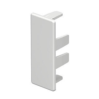 Obo Eindstuk 20x50mm PVC zuiver wit ral 9010