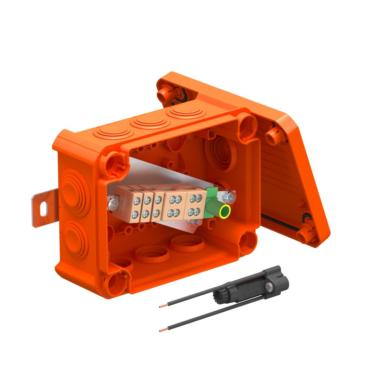 OBO FireBox T-Serie Kabeldoos Voor functiebehoud 150x116x67 polypropyleen oranje ral 2003