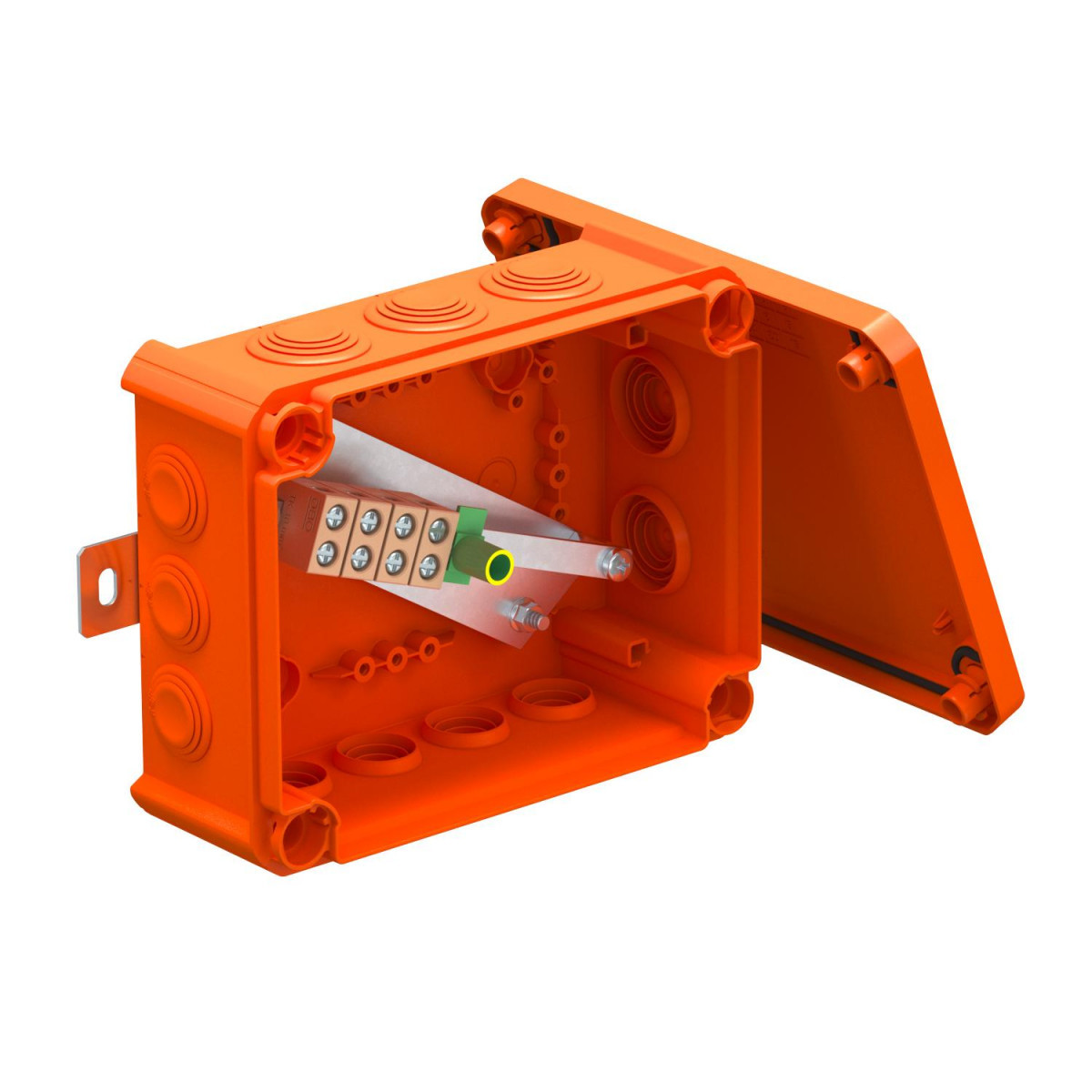 OBO FireBox T-Serie Kabeldoos Voor functiebehoud 190x150x77 polypropyleen oranje ral 2003