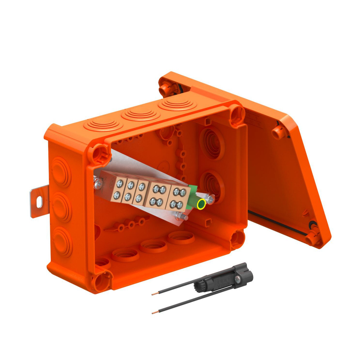 OBO FireBox T-Serie Kabeldoos Voor functiebehoud 190x150x77 polypropyleen oranje ral 2003
