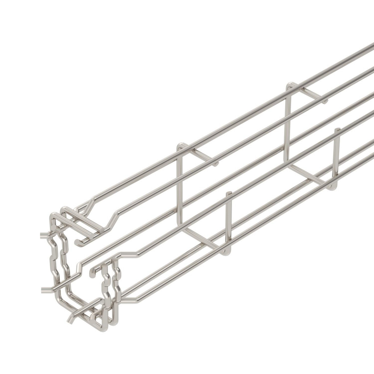 OBO G-GRM-Serie Draadgoot G-GRM 75x50x3000 edelstahl, rostfrei a4 1.4401 blank, nachbe